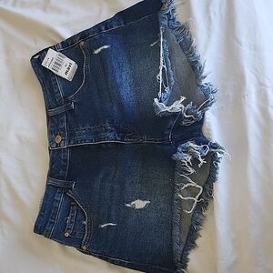 NWT Mavi Rosie High Waist Shorts 90's vintage Distressed 30